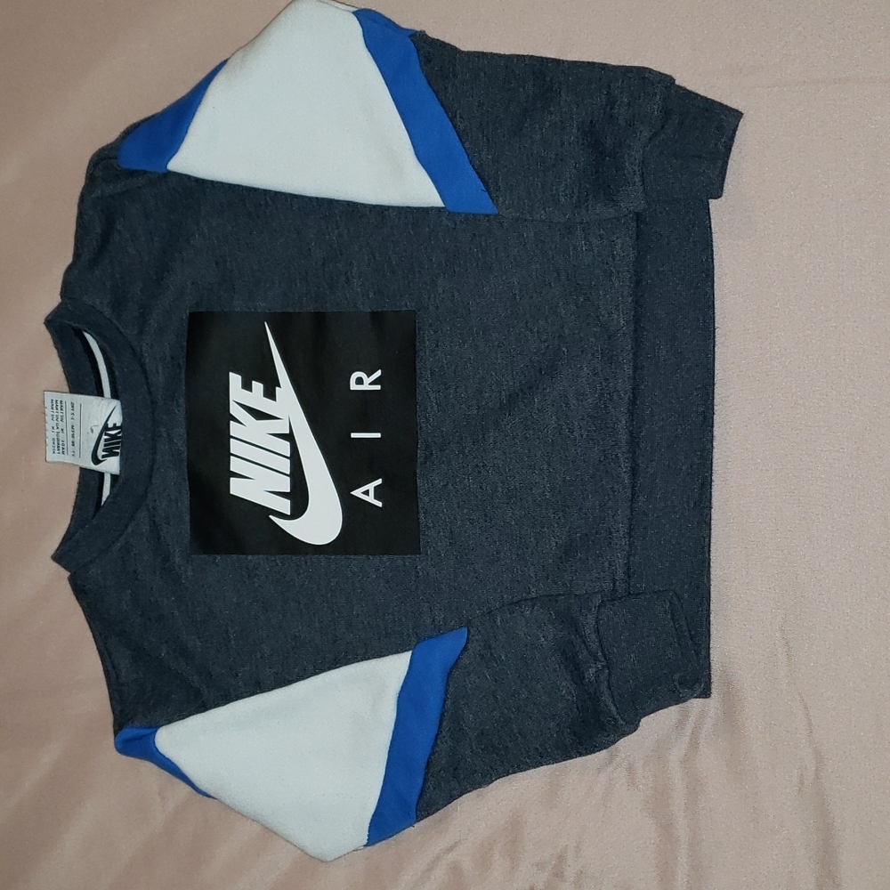 Nike Grey/Black/Blue/White Size 2T Toddler Sweatshirt